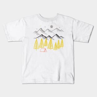 Camp Forest (for Light Color) Kids T-Shirt